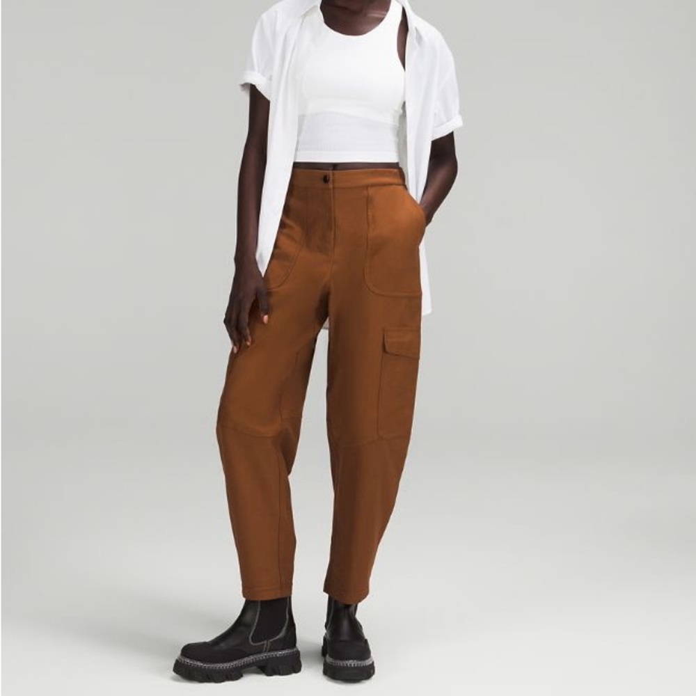 lululemon athletica Brown Cargo Track Pants